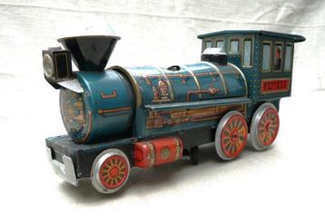 Modern Toys Japan stoomlocomotief , blik, 33 cm. beschikbaar voor biedingen