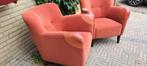 2 fauteuils kleur terra cotta breed 73cm hoog 80cm diep 85cm, Huis en Inrichting, Stoelen, Ophalen of Verzenden
