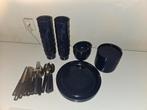 Donkerblauw Mepal Campingservies, Ophalen of Verzenden, Gebruikt