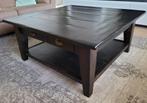 Massief eiken salontafel, Ophalen, Gebruikt, 100 tot 150 cm, Eikenhout