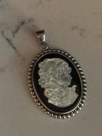 Antiek Cameo Medaillon – Zilver – ca. 1920–1940, Ophalen of Verzenden, Zo goed als nieuw, Zilver
