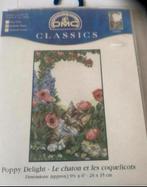 BORDUURPAKKET DMC CLASSICS POPPY DELIGHT, Hobby en Vrije tijd, Borduren en Borduurmachines, Verzenden, Nieuw, Handborduren, Borduurpakket