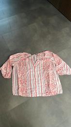 Steps blouse – wit met koraalkleurige print – maat S, Kleding | Dames, Blouses en Tunieken, Maat 38/40 (M), ., Wit, Ophalen of Verzenden