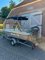 Terhi 4100 consoleboot met Johnson 25pk – vaarklare set!, Watersport en Boten, Ophalen, 10 tot 30 pk, 3 tot 6 meter, Buitenboordmotor