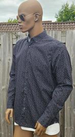 PME Legend katoenen overhemd (L) Gewassen en gestreken, ., Zwart, Ophalen of Verzenden, Zo goed als nieuw