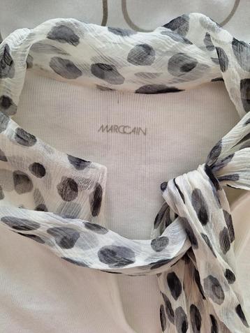 Shirtje MARCCAIN - roomwit - zijden sjaal _Maat N5 - XL - 42 beschikbaar voor biedingen