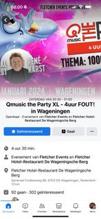 Gezocht ticket met overnachting!! Wageningen Q-music, Tickets en Kaartjes, Evenementen en Festivals