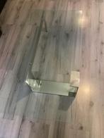 Glazen salontafel - Tonelli design - plinsky, Huis en Inrichting, Tafels | Salontafels, Ophalen, Gebruikt, 100 tot 150 cm, 50 tot 100 cm
