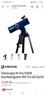 Meade StarNavigator NG 114 Telescoop, 80 tot 200 mm, Met statief, Zo goed als nieuw, Spiegeltelescoop (reflector)