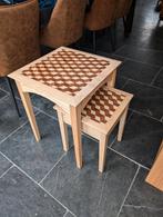 Parqueterie bijzettafels, massief essen set, Minder dan 55 cm, Zo goed als nieuw, Rechthoekig, Ophalen