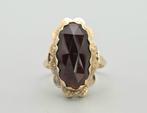 Gouden antieke ring met edelsteen granaat. 2025/642., Sieraden, Tassen en Uiterlijk, Antieke sieraden, Ophalen of Verzenden, Goud