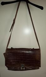 Damestas Picard bruin leer schoudertas/aktetas, Ophalen of Verzenden, Gebruikt, Bruin, Handtas