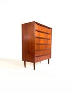 Vintage Deense teakhouten ladekast ‘60, Huis en Inrichting, Kasten | Ladekasten, Teakhout, Zo goed als nieuw, Minder dan 100 cm