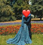 Verlovingsjurk/Hennajurk, Kleding | Dames, Trouwkleding en Trouwaccessoires, Ophalen, Zo goed als nieuw, Blauw, Trouwjurk