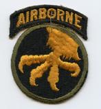 WO2 US 17th Airborne Division patch, Embleem of Badge, Amerika, Ophalen of Verzenden, Landmacht