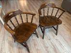 Cafe/Pub chairs - vintage look, Huis en Inrichting, Stoelen, Ophalen, Gebruikt, Twee, Bruin