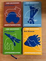 Ron Blaauw Vier Seizoenen Kookboeken - Complete Set, Ophalen of Verzenden, Zo goed als nieuw, Nederland en België, Hoofdgerechten