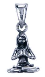 Namaste Yoga hanger van 925 sterling zilver, Nieuw, Ophalen of Verzenden, Kruis of Symbool, Zilver