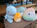 Schattige Squishmallows Knuffels - Set van 4, Ophalen of Verzenden, Zo goed als nieuw, Overige typen