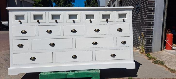 Witte grenen ladekast gratis bezorging regio, Huis en Inrichting, Kasten | Ladekasten, Gebruikt, Minder dan 100 cm, 150 tot 200 cm