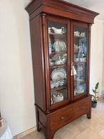 Antieke Engelse Glaskast, ca. 1830 brxhxd 120x220x44, Ophalen