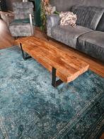 Massief houten salontafel, Ophalen, Gebruikt, Hout, Industrieel