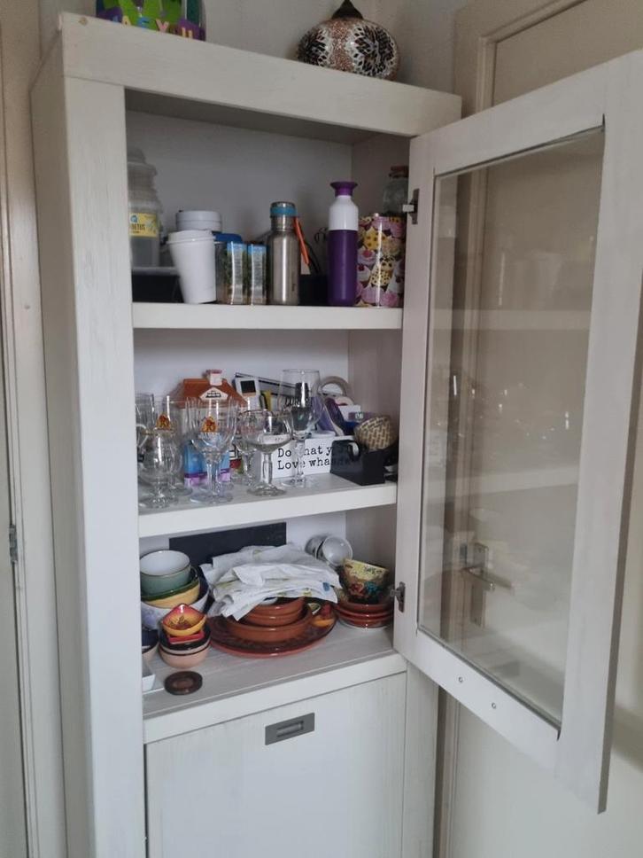 Witte Staande Kast - 180x60x30cm, Huis en Inrichting, Kasten | Dressoirs, 50 tot 100 cm, 25 tot 50 cm, Met deur(en), Overige houtsoorten