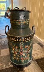 Prachtige antieke melkbus metaal, beschilderd, Ophalen of Verzenden