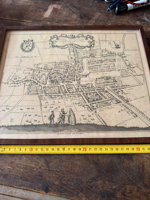 Zeeeer oude ets van den haag, Antiek en Kunst, Kunst | Etsen en Gravures, Ophalen of Verzenden