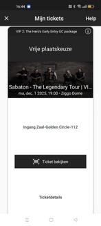 Concerten/ metal, Tickets en Kaartjes, Eén persoon, December, Hard Rock of Metal