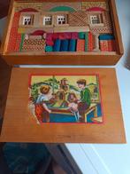 Vintage blokkendoos, Ophalen of Verzenden, Gebruikt
