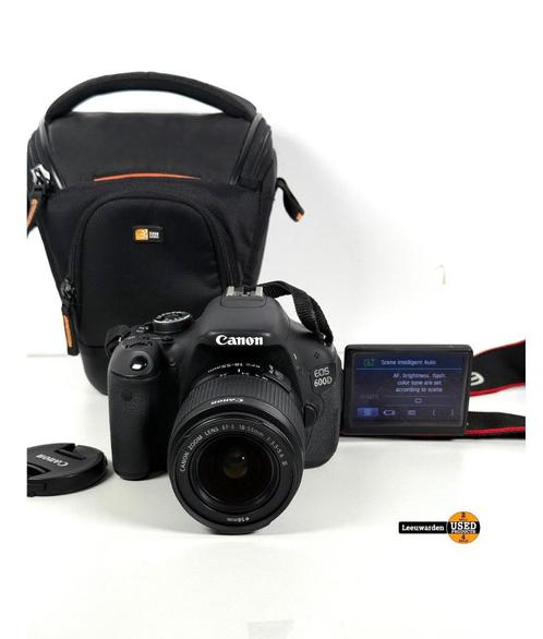 Canon EOS 600D – Spiegelreflexcamera – Inclusief 18-55mm Len, Audio, Tv en Foto, Fotocamera's Digitaal, Gebruikt, Spiegelreflex