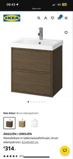 IKEA ÄNGSJÖN/ORRSJÖN Wastafelkast Bruin Eiken, Ophalen of Verzenden, Nieuw
