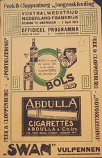 Gezocht een Nederlands Elftal voetbal programma uit 1923, Verzamelen, Sportartikelen en Voetbal, Ophalen, Gebruikt, Buitenlandse clubs