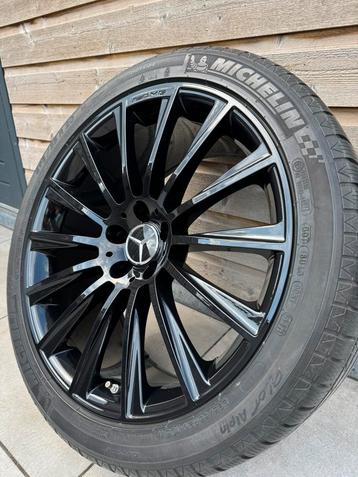 Originele Mercedes AMG 20 inch Breedset | Zwart | Michelin beschikbaar voor biedingen