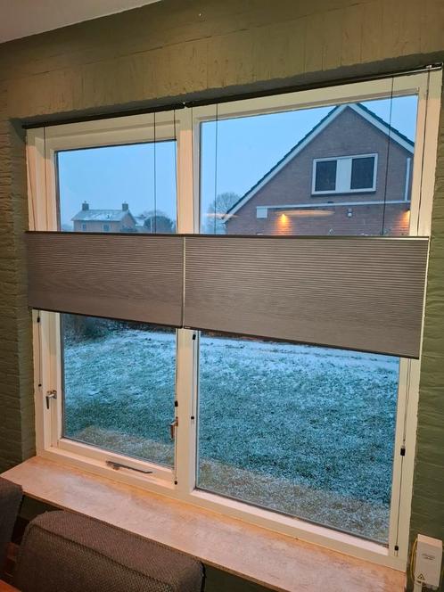 Plissé gordijnen / Bottum up - top down gordijnen, Huis en Inrichting, Stoffering | Gordijnen en Lamellen, Zo goed als nieuw, 200 cm of meer