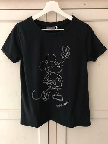 Yessica T-shirt Mickey Mouse Zwart Maat S beschikbaar voor biedingen