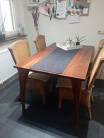 Eettafel kersenhout met 4 stoelen, Huis en Inrichting, Complete eetkamers, Ophalen, Zo goed als nieuw