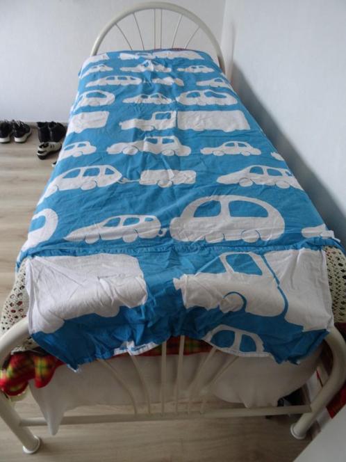 DEKBED OVERTREK  jongen, Kinderen en Baby's, Kinderkamer | Beddengoed, Zo goed als nieuw, Dekbedovertrek, Blauw, Jongetje, Ophalen of Verzenden