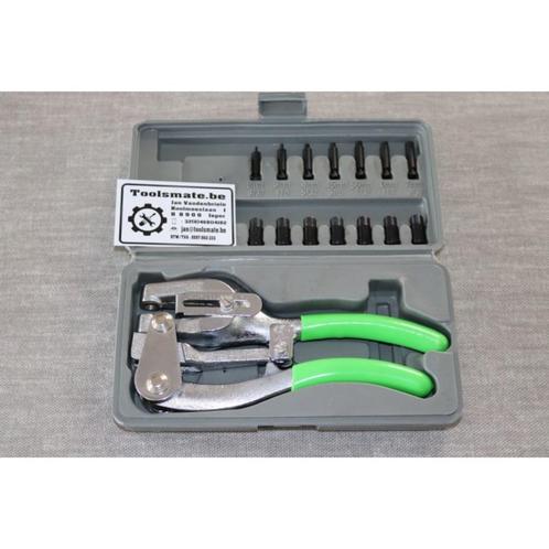 plaatstaal gaten pons set 1 mm tot 7,5 mm, Auto diversen, Autogereedschap, Nieuw, Verzenden