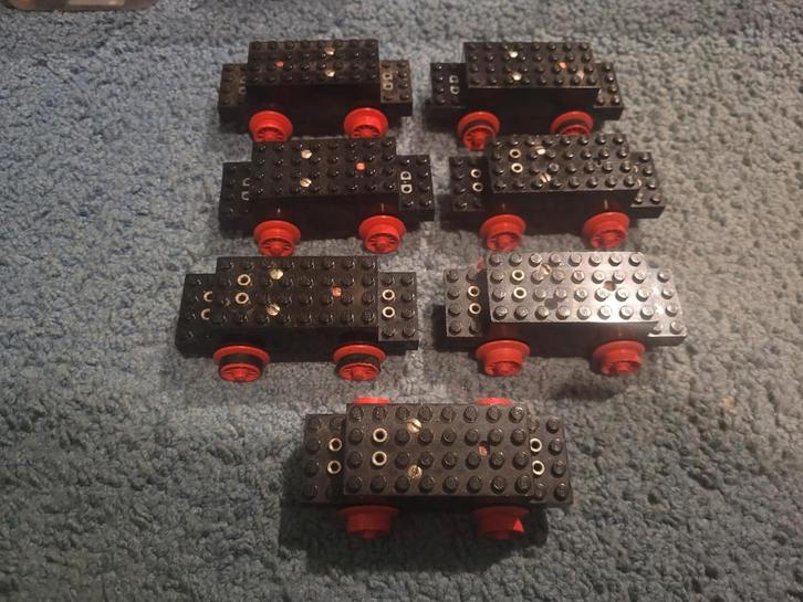 Partij O283 = 7x Lego trein motoren 4,5Volt (werkend), Kinderen en Baby's, Speelgoed | Duplo en Lego, Gebruikt, Lego, Losse stenen