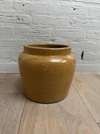 bloempot okergeel, Tuin en Terras, Bloempotten, Ophalen, Rond, Binnen, Zo goed als nieuw