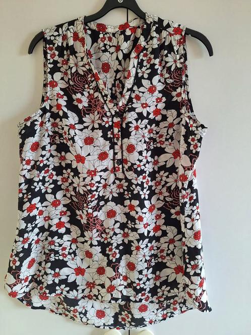 Top mouwloos Miss Etam mt 46, Kleding | Dames, Tops, Zo goed als nieuw, Maat 46/48 (XL) of groter, Rood, Zonder mouw, Verzenden