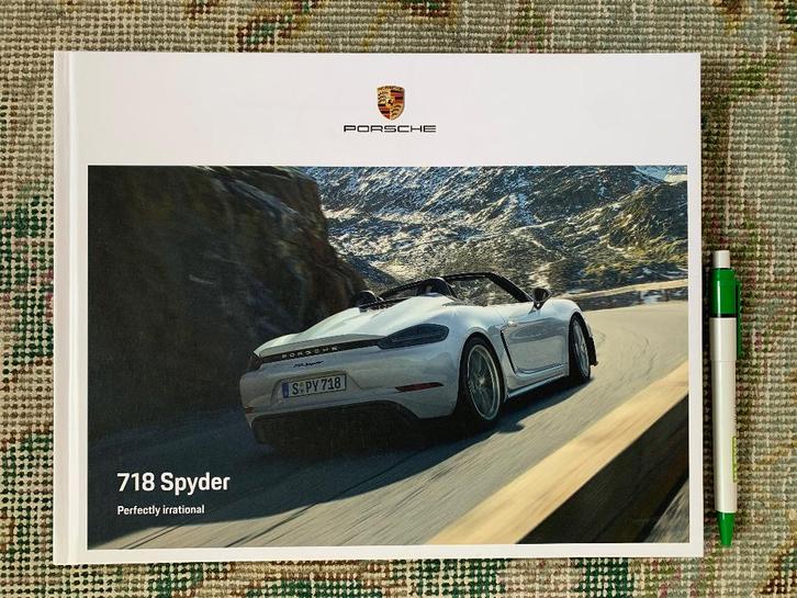 Nederlandse brochure Porsche 718 Spyder 2019 nieuw!!, Boeken, Auto's | Folders en Tijdschriften, Nieuw, Porsche, Ophalen of Verzenden