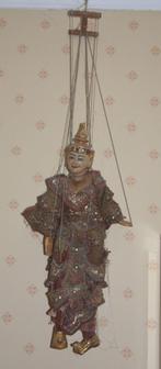 Grote Marionet pop uit Birma tribal handgemaakt, Antiek en Kunst, Kunst | Niet-Westerse kunst, Ophalen of Verzenden