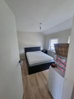 IKEA MALM bed frame+4 lades+Lattenbodem+M Line wave matras, Ophalen, Zwart, Tweepersoons, 140 cm