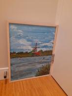 Zaanse schans  40 / 50 acrylverf, Antiek en Kunst, Ophalen of Verzenden