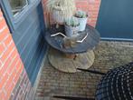 Middelgrote Kabelhaspel Tafel, Ophalen, Rond, Hout