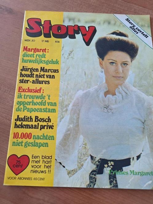 Story 1974 Judith Bos Tita Tovenaar Star Trek Arnold Muhren, Verzamelen, Tijdschriften, Kranten en Knipsels, Tijdschrift, Nederland