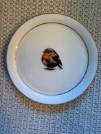 Vintage Bavaria Seltmann Weiden porseleinen bordje roodborst, Ophalen of Verzenden
